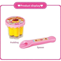 Food Feeding Pudding Feeding Toy Role Play Early Education Strawberry Pudding Toy Pretend Play House Toys Desktop Ornament Toys Good Vibrations