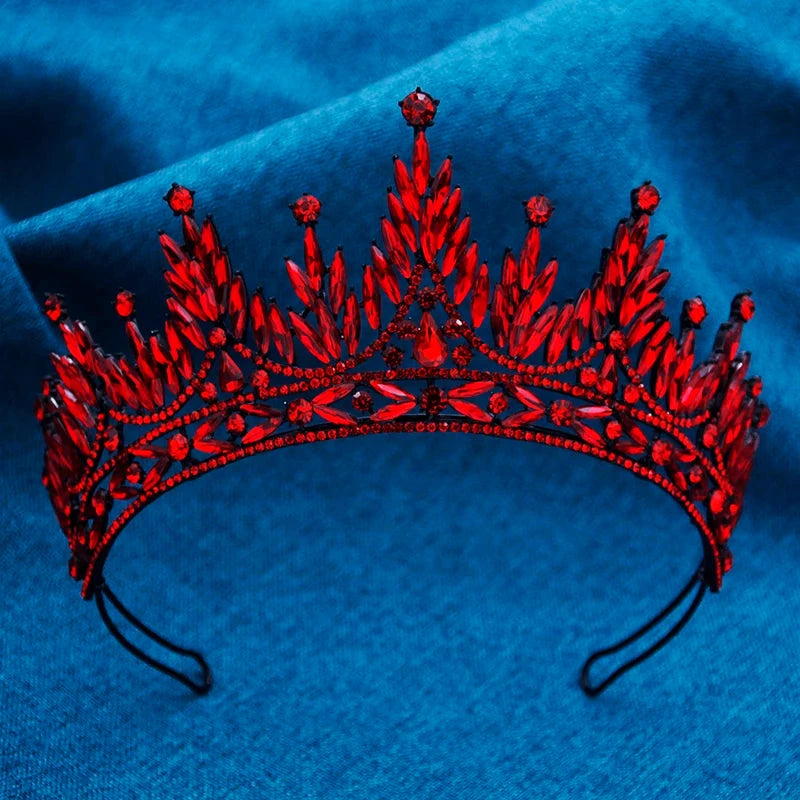 Gorgeous Baroque Crown for Bridal Tiaras Wedding Headwear Prom Diadem Hair Jewelry Prom Pageant Tiaras and Crowns Good Vibrations