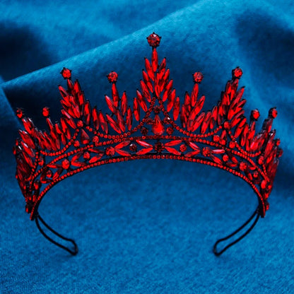 Gorgeous Baroque Crown for Bridal Tiaras Wedding Headwear Prom Diadem Hair Jewelry Prom Pageant Tiaras and Crowns Good Vibrations