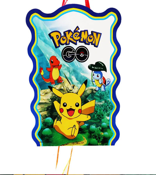 1pcs/lot Pikachu Pokemon Theme Pinatas Kids Favors Happy Birthday Events Party Decorations DIY Pinata Good Vibrations