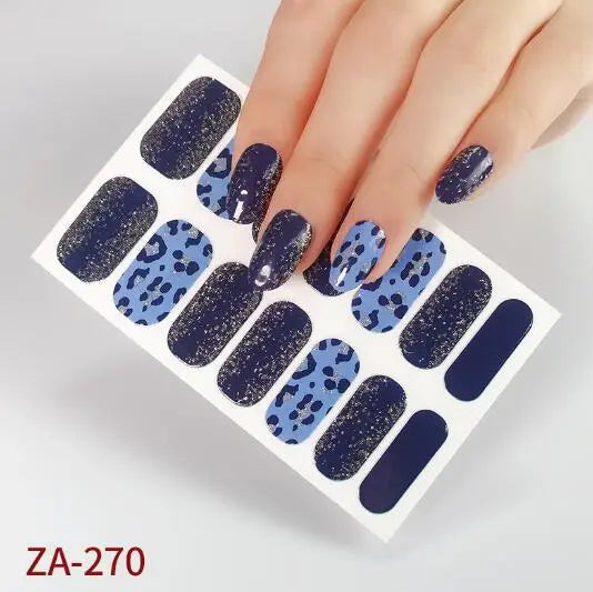 Nail Stickers DIY Decals For Nail Art Wraps Women Beauty Full Cover Nail Manicures Decorations Uñas Postizas Press On Nails Good Vibrations