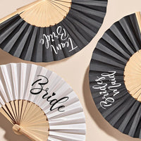 2025 Bride Bridesmaid Mothe Rof The Bride Hand Fan Bachelorette Hen Party Supplies Bridal Shower Wedding Decor Proposal Gift Good Vibrations