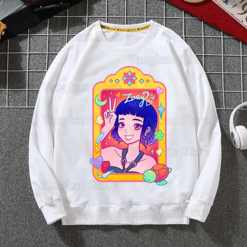 Kpop Demon Hunter Classic Men Women Hooded Sweatshirt K Pop Demon Hunters Fashion Graphic Casual Hoodie Good Vibrations
