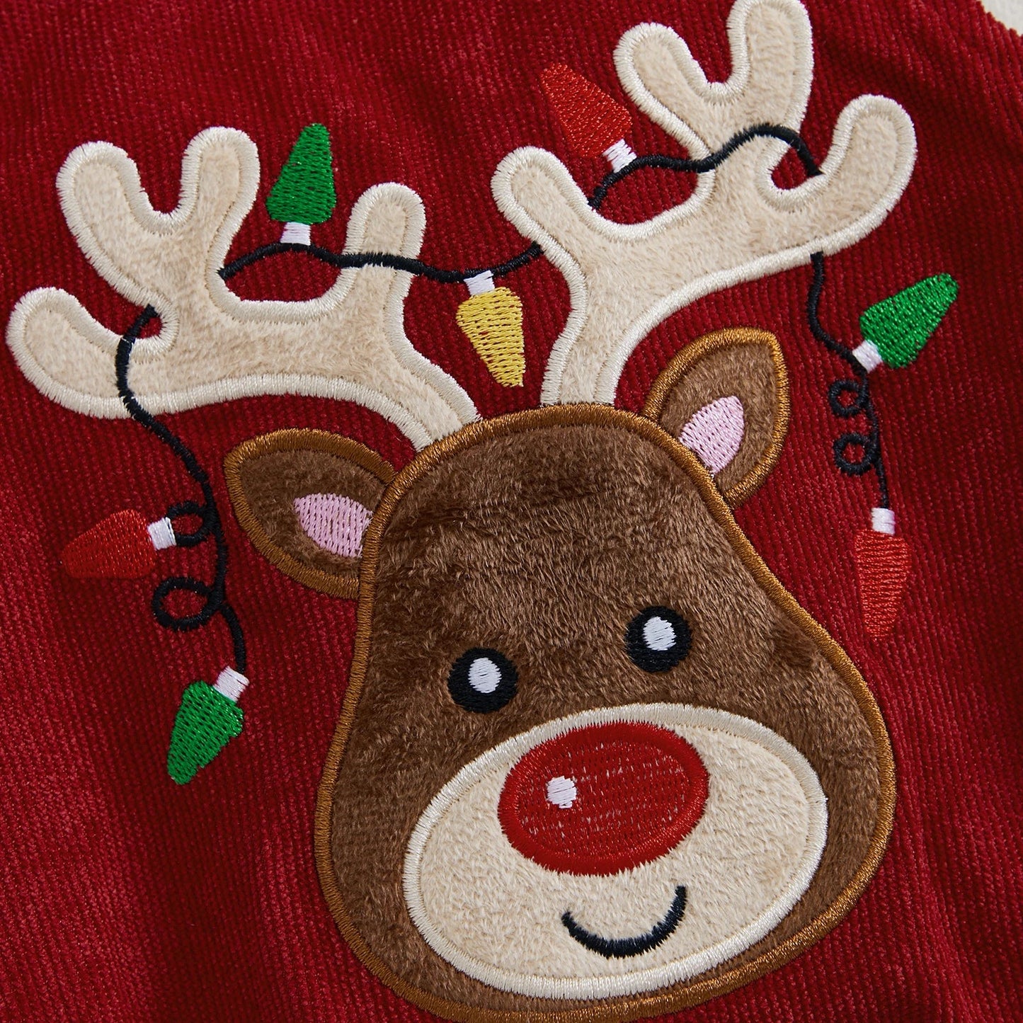 BeQeuewll Cute Elk Christmas Baby Girls Clothes Newborn Jumpsuit Winter Autumn Flying Sleeve Infant Rompers with Headband Set Good Vibrations