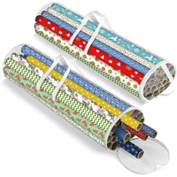 Gift Wrapping Paper Storage Transparent Storage Bag Holiday Paper Tube Zipper Packaging with Handle LargeCapacity Waterproof Bag Good Vibrations