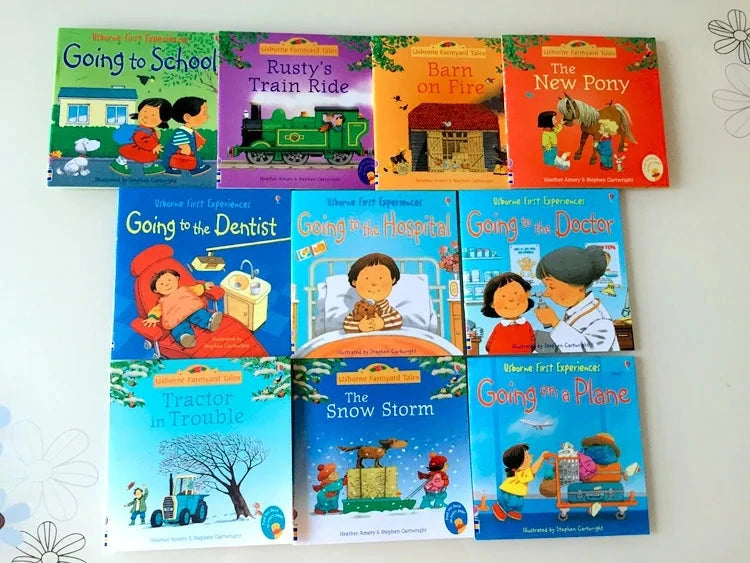 20Books/set 15X15Cm Kids Usborne Picture Books for Children Baby Famous Story English Child Book Educativo Infantil Good Vibrations