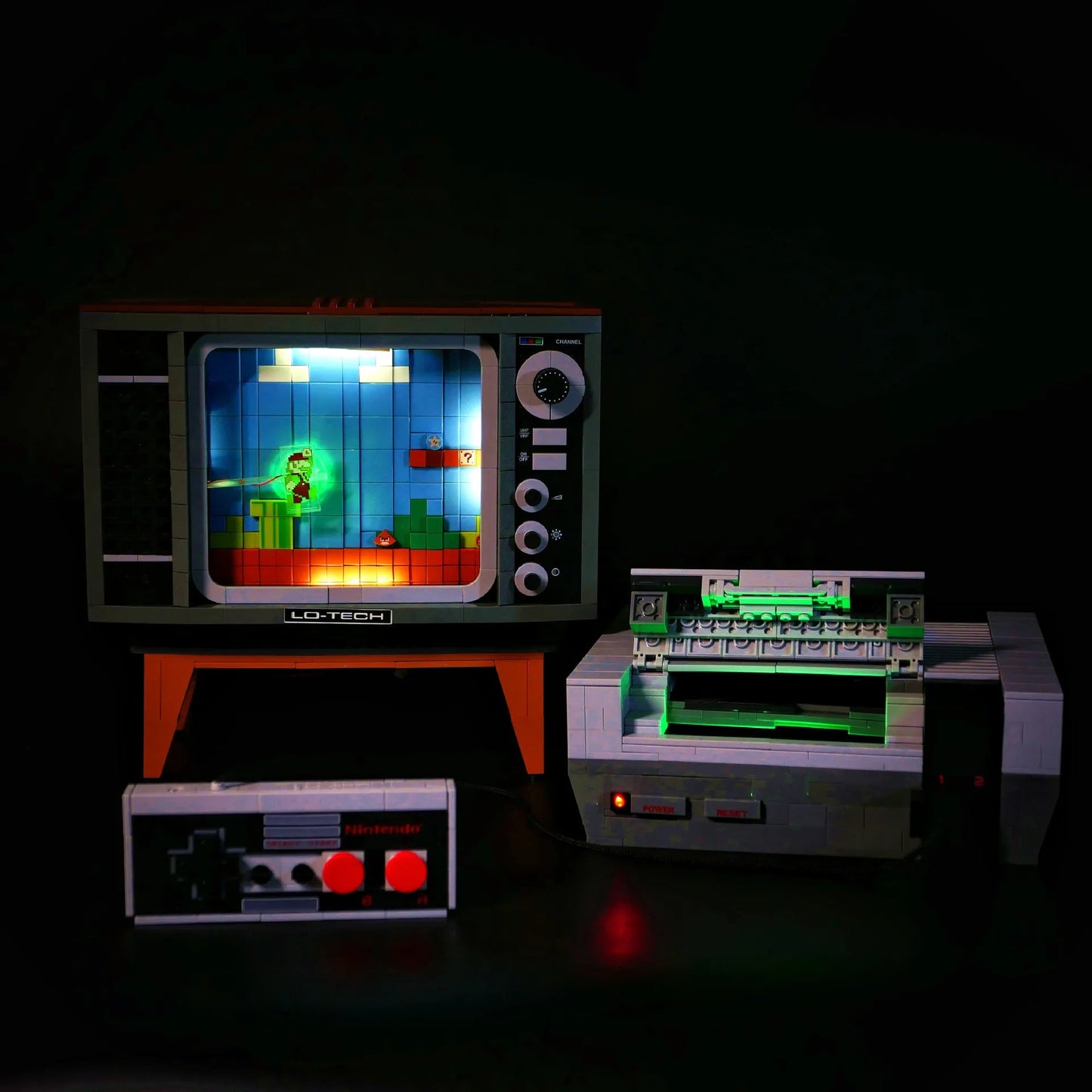 LED Light For 71374 NES Red And White Machine Lamp Building Blocks Bricks  (Not Include Block Model) Good Vibrations