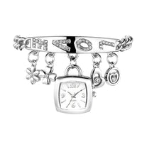 women Love Style steel quartz women bracelet watch Good Vibrations