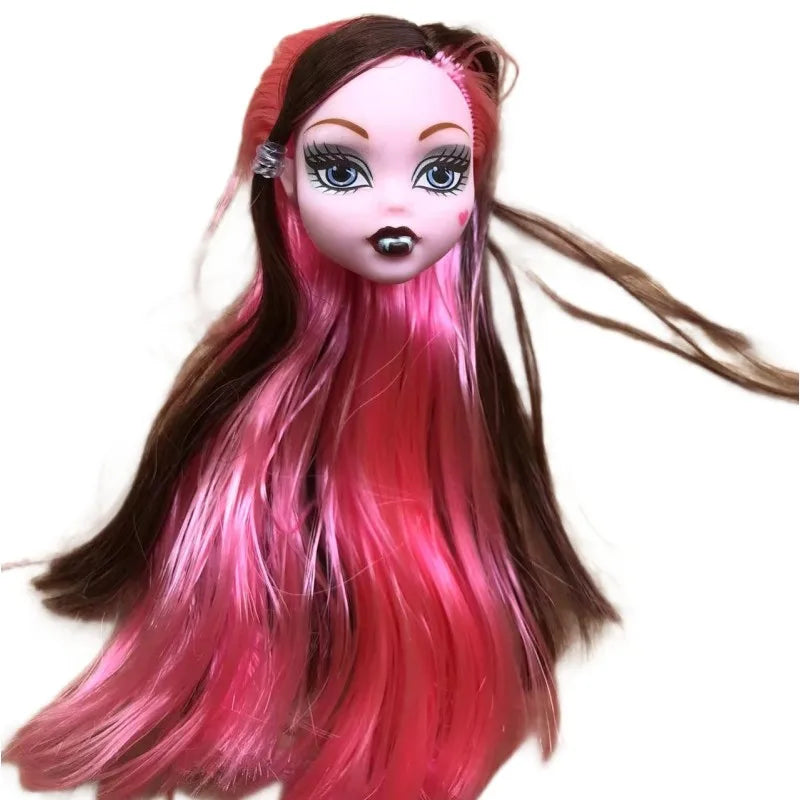 Monstering High Doll Toy Head No Hair Doll  Heads DIY Plants Hair Head Doll Bald Heads Original Rare Collection Head Toys Good Vibrations