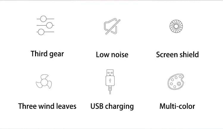 Desktop Desktop Small Fan Mini Handheld Usb Three Speed Cool Air Car Home Office Portable Quiet Outdoor Simple Portable Summer Good Vibrations Adult Super Store
