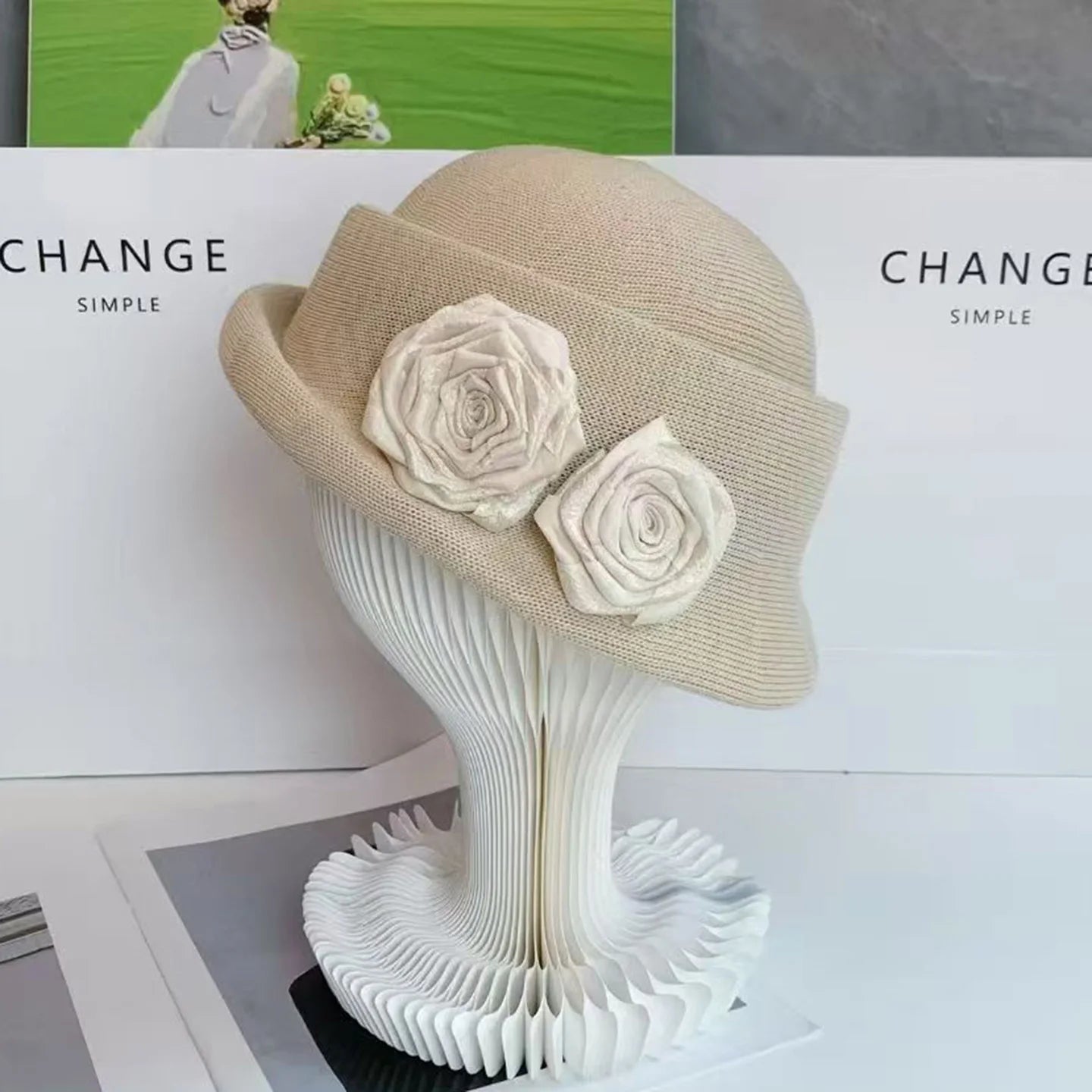 Women Hats Three-dimensional Flower Design  Styling Fedora  Autumn New Elegant Socialite Caps  Fascinator Cap MAXSITI U Good Vibrations