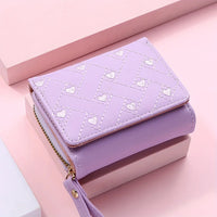 Women's Wallet Made of PU Skin Purse for Female Coin Purse Short Male Card Holder Wallets Zipper Around Money Coin Purse Good Vibrations