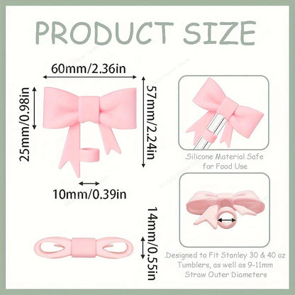 9pcs Accessories Set for Stanley Cup 30oz/40oz Spill Proof Stopper Flowers Straw Cover Silicone Boot Charm Butterfly Chain Good Vibrations Adult Super Store