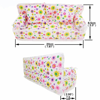 Doll House Furniture Bed Table Chair For 11.8inch 30cm Doll Plastics Cleaning Tools Accessories Mini Furniture Model Gifts Toys Good Vibrations