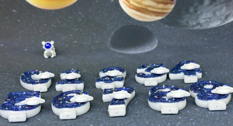 Number Birthday Candles Cake Party Decoration Birthday Candles Planet Universe Blue Boys and Girls Number0-9 Star Blue Party