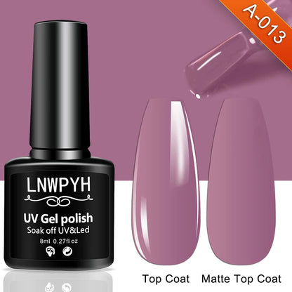 Nail Gel Polish 36 Color Gel Nail Polish Semi Permanent Gel Vernis Base Top Coat Nail Art Manicure Soak Off LED UV Gel Varnishes Good Vibrations
