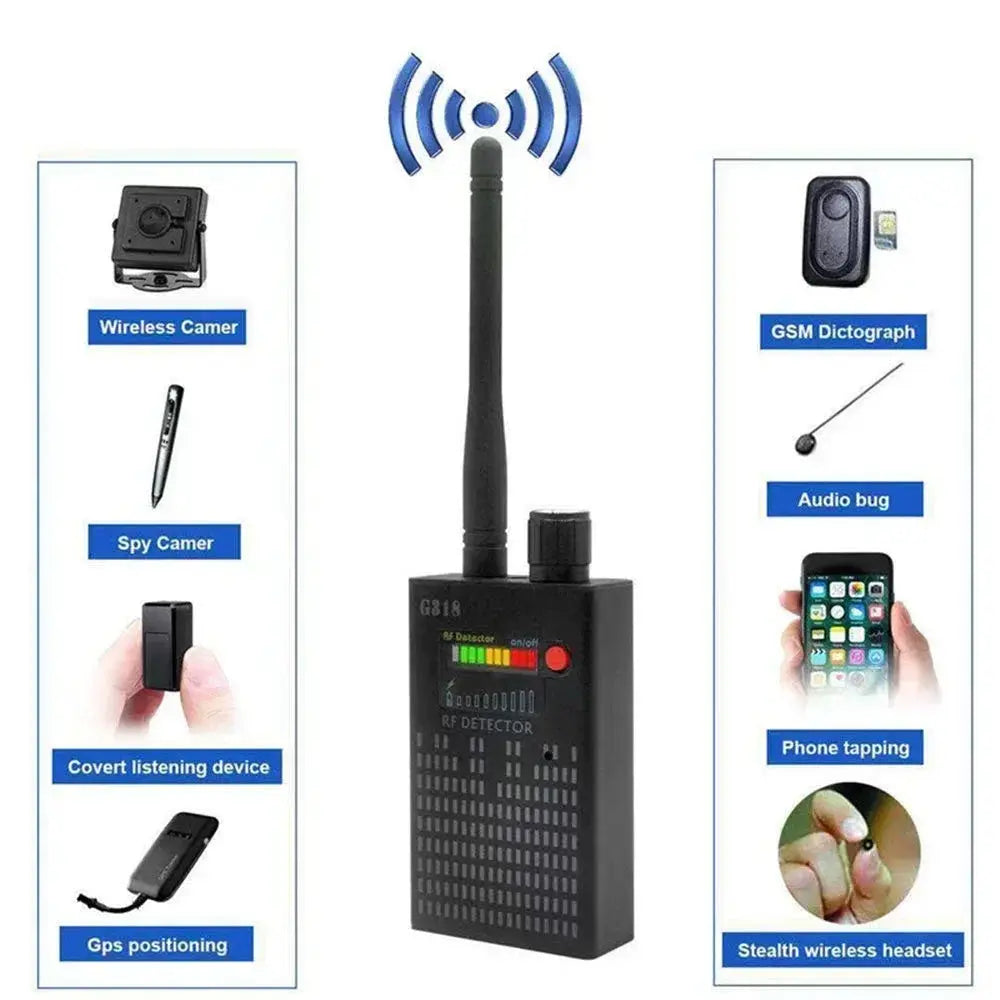 Wifi Hidden Camera RF uav Detector Audio Bug GPS Anti Spy Gadgets GSM 2G 3G 4G 5G All Signal Jammer gps Tracker Blocker Device Good Vibrations