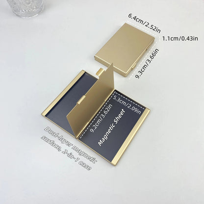 Ultra-Thin Aluminum Dual-Layer Magnetic box DIY Compact - Refillable Case for Eyeshadow & Blush Good Vibrations