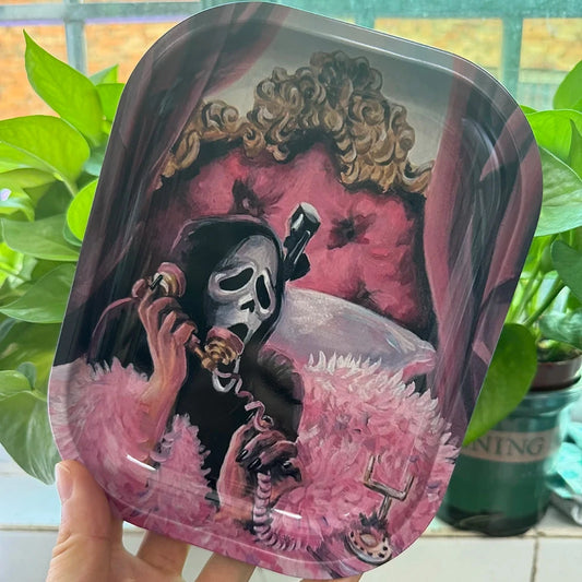 Rolling Tray Smoking Grinder Accessories Cigar Hand Roll Tinplate Tray Ashtray Home Party Gifts for Men Women Good Vibrations Adult Super Store