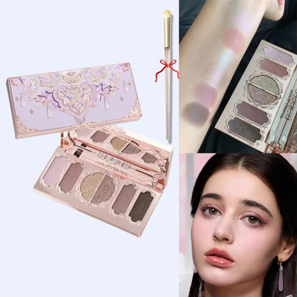 Moonlight Mermaid Gemstone Eyeshadow Palette Highly Pigmented Matte Shimmer Swan Ballet Eye shadow Collection Good Vibrations