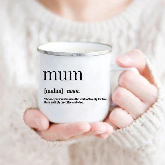 Mothers Day Gift for mom Mommy Birthday Gifts Best Mom Ever Mug Mommy Coffee Mugs Mother drink cup tea enamel cups Good Vibrations Adult Super Store