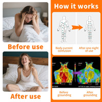 Grounding Bed Sheet Anti-static Grounding Sheet Conductive 95% Cotton and 5% Soft Silver Fiber Flat Sheets Sleep Bed Mat Good Vibrations