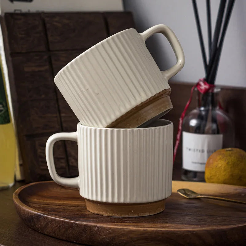 Mug universal drinking cup spoon household water cup office ceramic cup coffee cup milk cup tea cup Good Vibrations