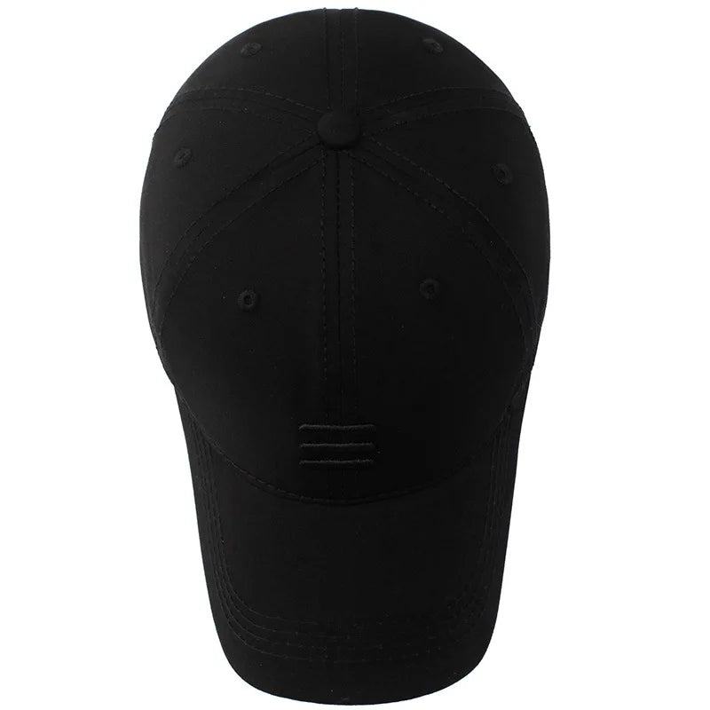 Three Horizontal Lines Embroidery Baseball Caps Spring and Autumn Outdoor Adjustable Casual Hats Sunscreen Hat Good Vibrations