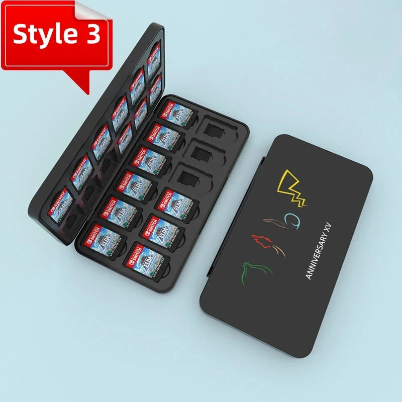 Protective Game Card Case Switch 24 Slots Storage Box Game Cartridge Case For Switch OLED Lite Dustproof Fall Prevention Good Vibrations