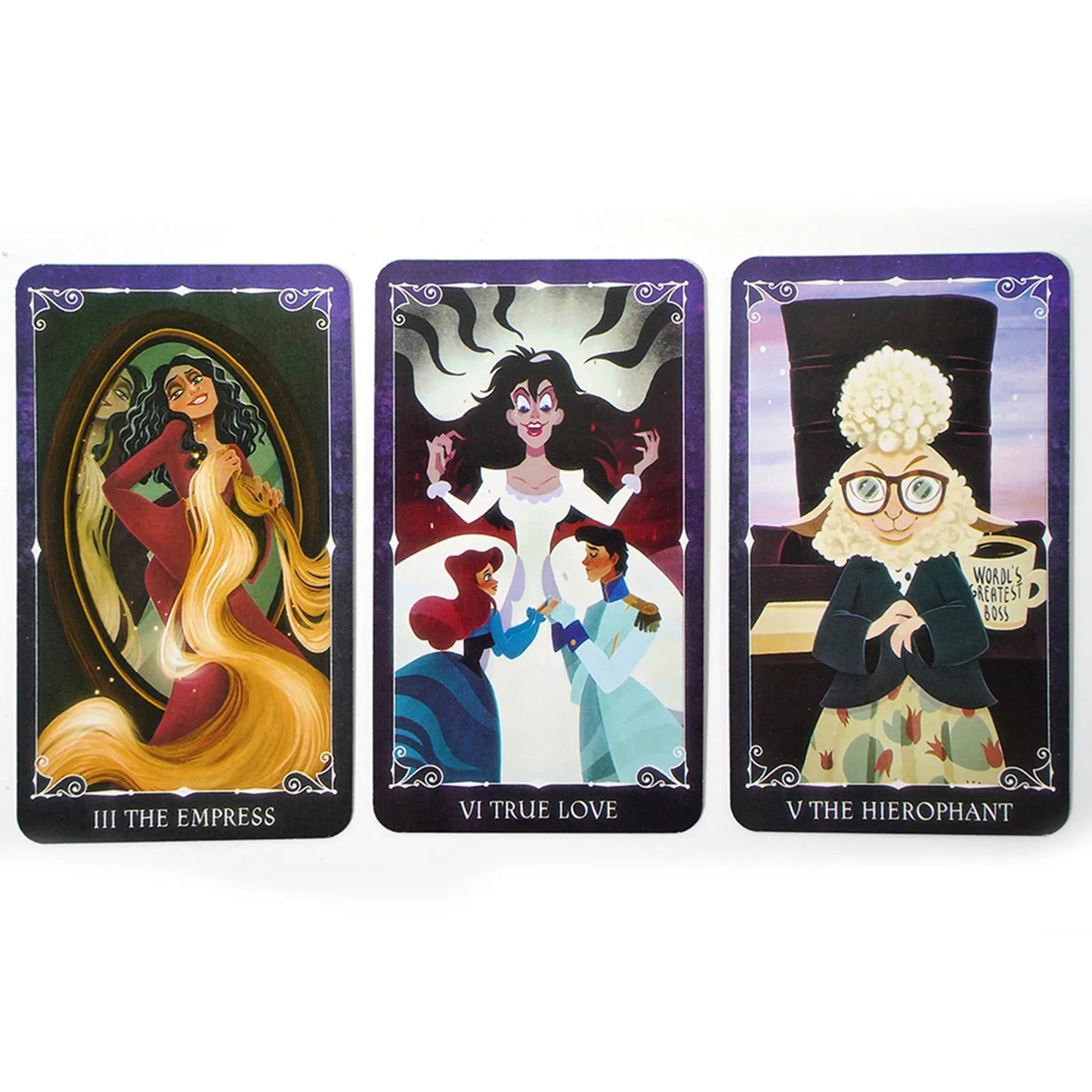 Tarot Oracle Card Mysterious Divination Comics Tarot Card Girl Card Game Board Game English Playing Cards Villains Tarot Deck Good Vibrations