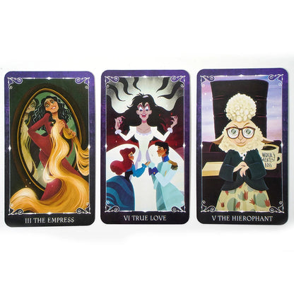 Tarot Oracle Card Mysterious Divination Comics Tarot Card Girl Card Game Board Game English Playing Cards Villains Tarot Deck Good Vibrations