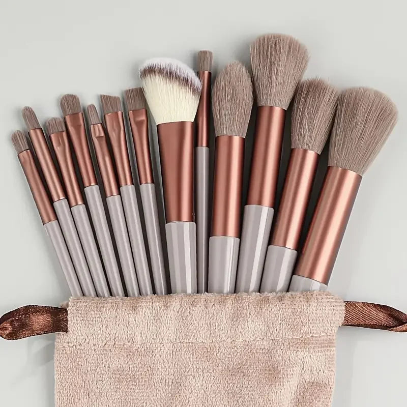 NEW13PCS Makeup Brush Set Eye Shadow Highlighter Concealer Brush Blush Loose Powder Brush Blending Soft Fluffy Women Beauty Tool Good Vibrations