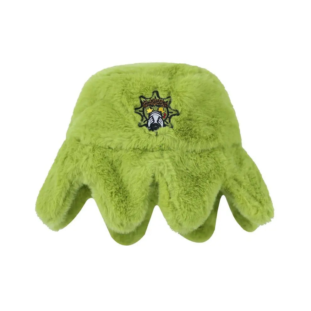 2025 New European and American Trendy Fishing Hat Retro Autumn and Winter Warm Rabbit Fur Octopus Hat Casual Hat Good Vibrations