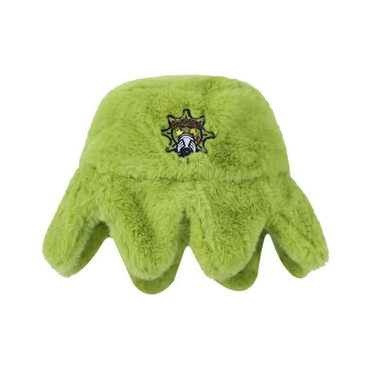 2025 New European and American Trendy Fishing Hat Retro Autumn and Winter Warm Rabbit Fur Octopus Hat Casual Hat Good Vibrations