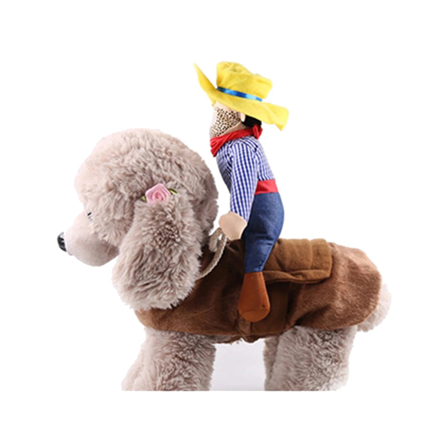 Pet Cowboy Costume Halloween Funny Role Play Creative Dachshund Chihuahua Pug Bulldog Kitten Puppy Pet Novelty Party Costume Good Vibrations