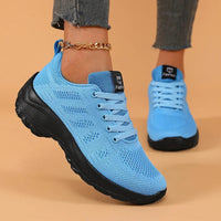 2025 Women's Walking Running Shoes Lightweight Breathable Fashionable Knitted Tennis Shoes Comfortable Activity Sneakers Women Good Vibrations