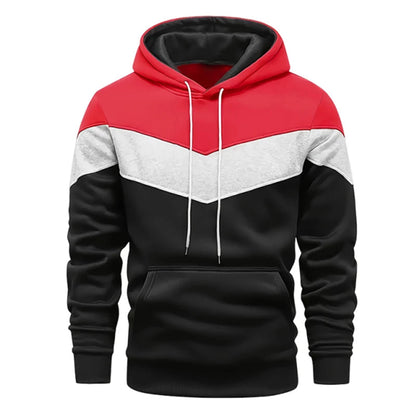 Autumn Winter Fashion Tracksuit Tricolor Hoodies and Black Sweatpants High Quality Male Daily Casual Sports Hooded Jogging Suit Good Vibrations