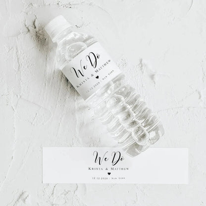 Personalized Wedding Water Bottle Label Birthday Party Thank You Water Bottle Sticker Bridal Shower Welcome Gift Wedding Decor Good Vibrations