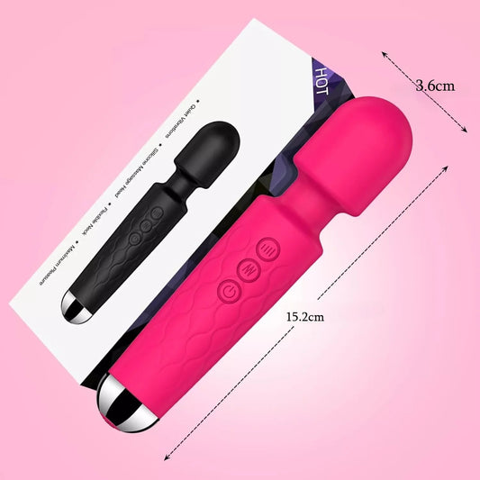 Powerful Handheld Massager Av Vibrator 20 Speed Wand Vibrating Massage Magic Full Body Therapy Motor Dildo Masturbator Sex Toy Good Vibrations Adult Super Store