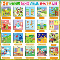 10/20 Volumes of New Sticker Book Focus Potential Development Stickers Children Enlightenment Baby Early Education Book Good Vibrations