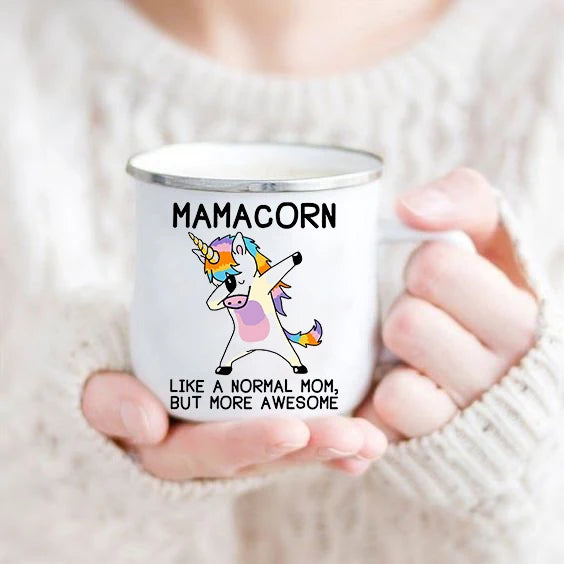 Mothers Day Gift for mom Mommy Birthday Gifts Best Mom Ever Mug Mommy Coffee Mugs Mother drink cup tea enamel cups Good Vibrations Adult Super Store