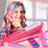Children's Simulated Hair Dyeing Stick Set DIY Hair and Makeup Tools Girl's House Hair Accessories and Makeup Toy Gifts Good Vibrations