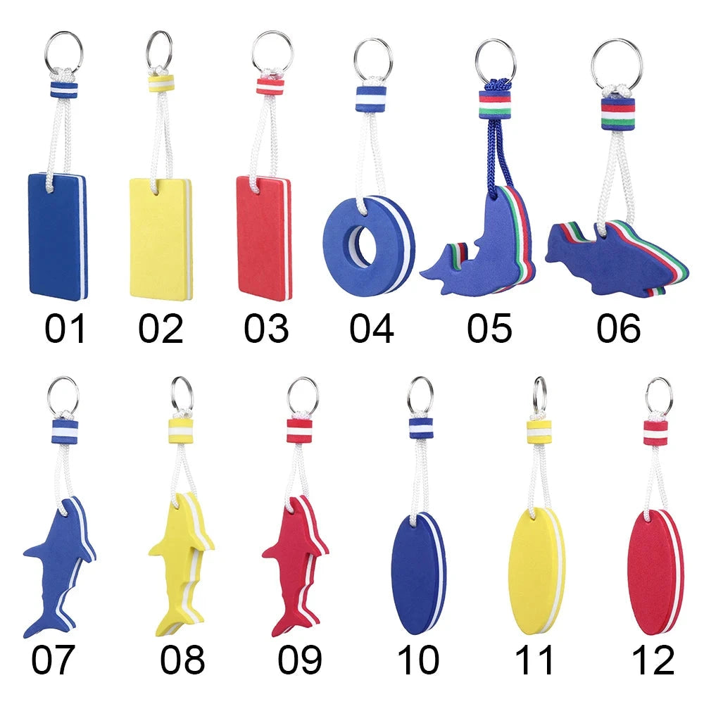 Outdoor Boating Sea Yachting Accessories Sailing Fishing Keyring Pool Parts Key Pendant Water Floating Keychain Good Vibrations