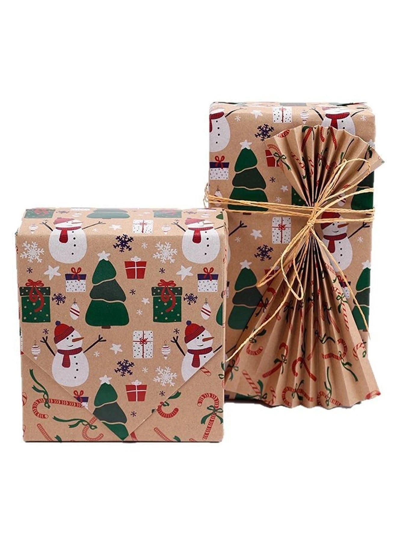 Christmas Gift Wrapping Paper Gift Wrapping Paper Christmas Trees Packaging Gift Paper Suitable for Birthdays and Festivals Good Vibrations