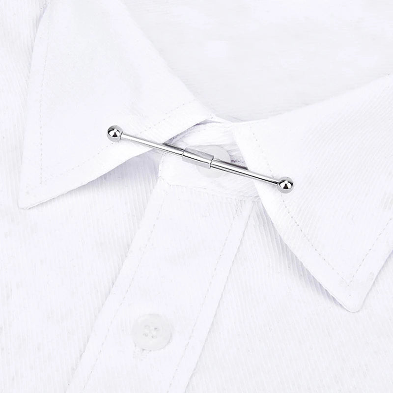 Tie Clip Fashion Style Ties for Men Metal Tone Simple Bar Clasp Practical Clasp Tie Pin for Mens Collar Clip Necktie Accessories Good Vibrations