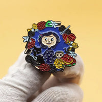 Halloween Horror Doll Brooch Anime Trend Bag Accessories Pin Personalized Metal Denim Hat Badge Collar Jewelry Boutique Gifts Good Vibrations