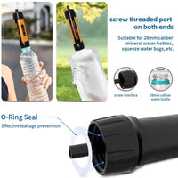 Mini Mini Water Filter Straw Purifier Straw Purification Water Filter TUP Direct Drinking Drinking Water Filtering Straw Hiking Good Vibrations