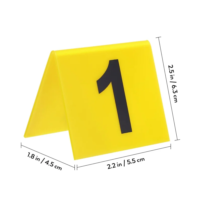 Y51A-Acrylic Table Number Signs, Table Tent Sign With Number Plates 1-15, Table Numbering, Table Number For Wedding,Party Good Vibrations
