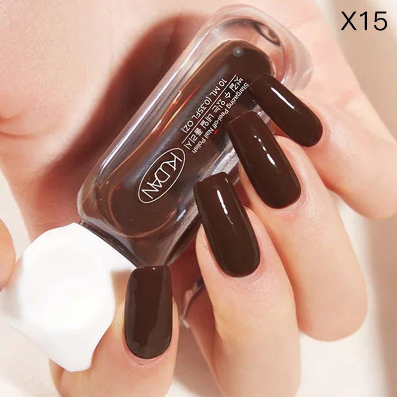 10ml Peel Off Water-Based Starry Nail Polish Fast Drying Long-Lasting Healthy And Brightening Effect No Need Lamp Cure Good Vibrations