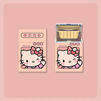 Sanrio Hello Kitty plastic cigarette box 20-pack creative ultra-thin portable cigarette box gift for boyfriend and girlfriend Good Vibrations Adult Super Store